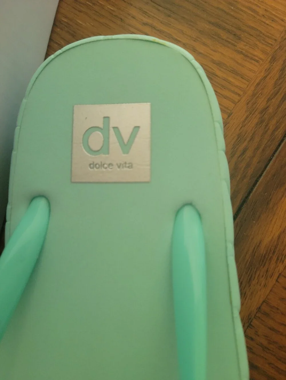 DV by Dolce Vita Girls Mint Green Platform Flip Flops